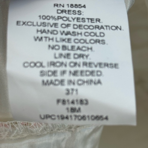 Rare Editions Baby Embroidered Formal Dress Bloomers 2-piece Set - Ivory - 18mo - Picture 8 of 11